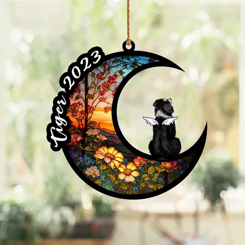 Vista 91 de Nazenti Atrapasoles conmemorativo para perros, adornos de Navidad personalizados para perros, adorno de Navidad, regalos conmemorativos para perros