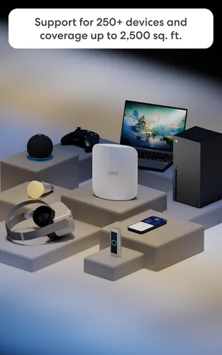 Vista 6 de Router wifi Amazon eero Max 7 con 1 mes gratis de eero Plus (renovación automática): Admite planes de internet de hasta 10 Gbps, cobertura de hasta
