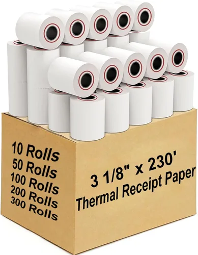 Vista 10 de Coopaty Papel térmico de 2 1/4" x 85', papel térmico para caja registradora POS (10 rollos)