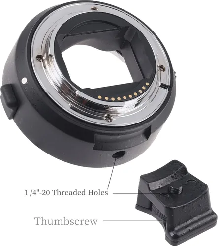 Vista 4 de FocusFoto Anillo adaptador de enfoque automático electrónico de marco completo para lente Canon EOS EF EF-S compatible con Sony E Mount NEX-7 6 5 A7