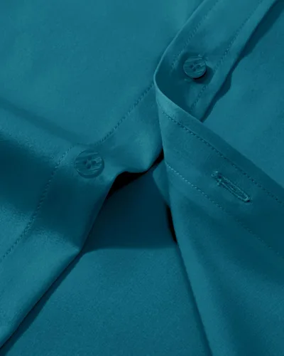 Vista 48 de Alimens & Gentle Camisas de vestir para hombre, manga larga, elásticas, sin arrugas, con botones