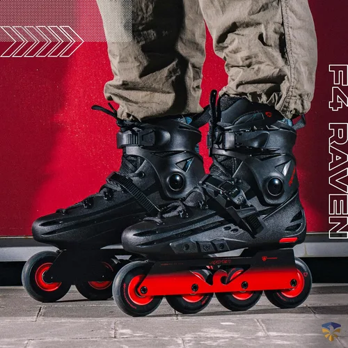 Vista 6 de Flying Eagle F4 Raven Freeskate - Patines en línea para adultos hombres, patines en línea de velocidad para hombres, patines en línea para hombres