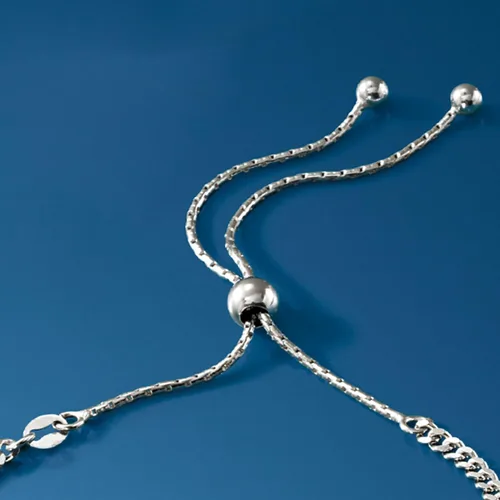 Vista 8 de Ross-Simons Pulsera de plata de ley italiana personalizada Id Bolo, Plata de ley, no conocido