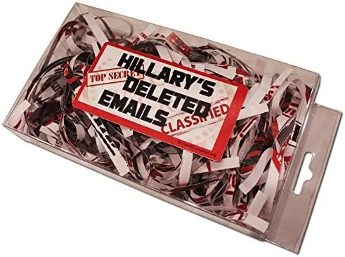 Vista 4 de Correos electrónicos eliminados de Hillary - Regalo de broma de correos electrónicos de Hillary - Regalos divertidos de Hillary - Elección