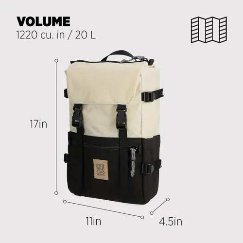 Vista 18 de Topo Designs Rover Pack Clásico, asfalto/negro, Tamaño único, Rover Pack Clásico