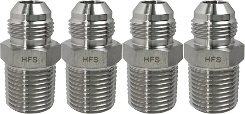 Vista 18 de Adaptador HFS NPT macho a JIC macho, 1/2 pulgada a 1/2 pulgada, 304 SS, 1