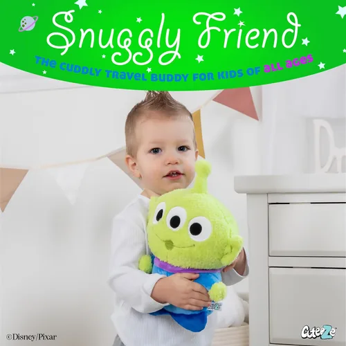 Vista 5 de Kids Preferred Disney Pixar Toy Story Little Green Man Alien Cuteeze - Juguete de peluche de animal relleno extra suave para bebés y niños y niñas