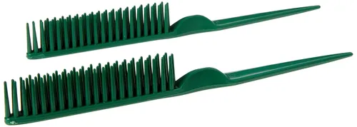 Vista 11 de CocoBlack Naturals Peine de estilo de 3 filas para desenredar, definir y separar rizos (negro)