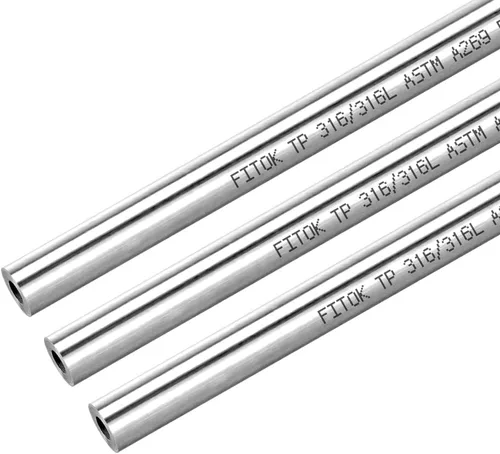 Vista 9 de Tubo sin costuras de acero inoxidable 316/316L 1" DE × 0.065" de pared × 40" de longitud. Tubo recocido ASTM A269 (1 pieza)