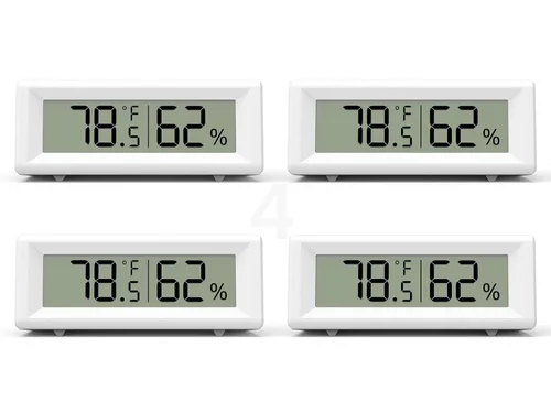 Vista 10 de Higrómetro digital pequeño, medidor de humedad, termómetro interior, monitor de temperatura ambiente y humedad, medidor con sensor preciso