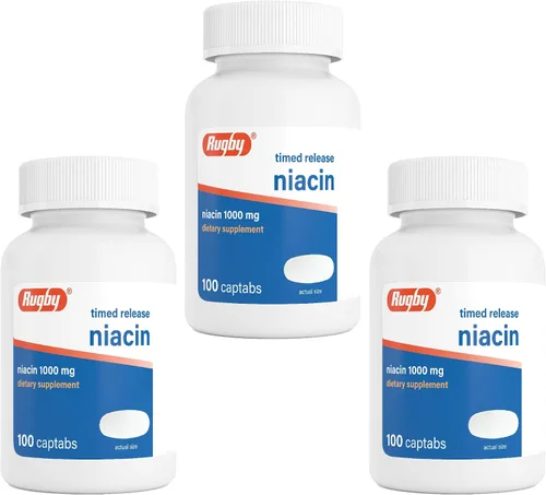 Vista 11 de Watson Rugby Labs Niacina Time Release 1000mg 100ct