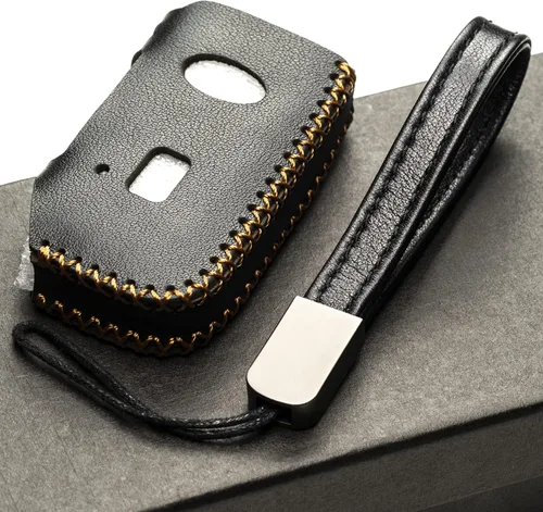 Vista 4 de Vitodeco Funda de cuero para llavero inteligente compatible con KIA 2019-2021, Negro