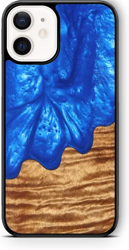 Vista 16 de WUDN Funda delgada de resina y madera para teléfono compatible con Apple iPhone 6, 6s, 7, 8, SE