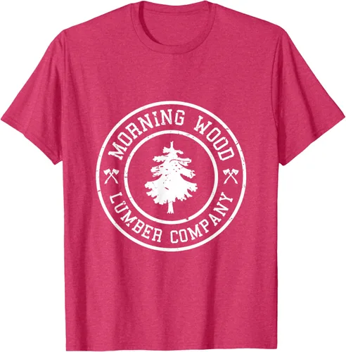 Vista 20 de Camiseta de madera de la mañana cómica Lumber Company Tee T-Shirt Negro