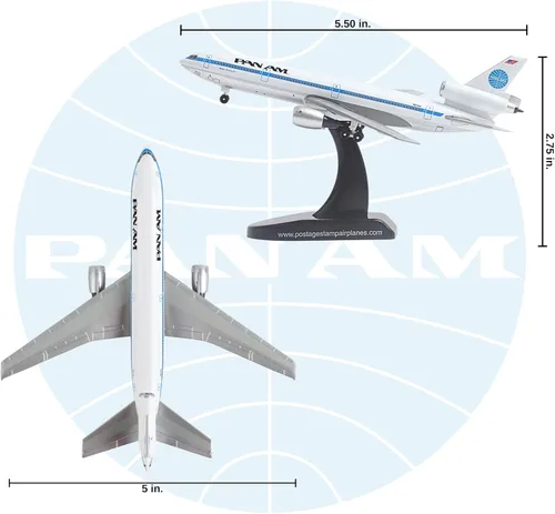 Vista 10 de Sello postal Daron Pan Am DC-10 1/400