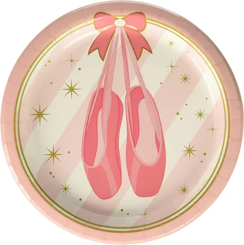 Vista 4 de Creative Converting Twinkle Toes 8 invitaciones para fiestas Rosa