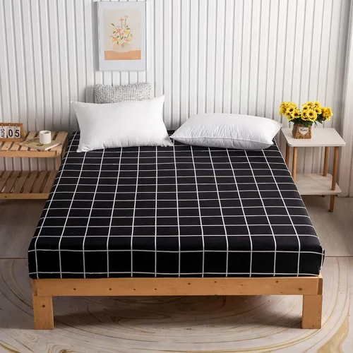 Vista 13 de Juego de sábanas bajeras con estampado de mármol, tamaño individual, elegante, de lujo, color negro, para niños, adolescentes, adultos, decoración