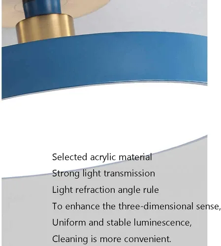 Vista 5 de Lámpara de techo de color de cúpula de 3 colores de luz variable instalación integrada cerca del techo, lámparas LED de montaje empotrado, luces