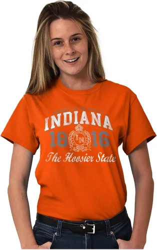 Vista 16 de Indiana Midwestern Souvenir Tourist in Crewneck Camisetas Mujer