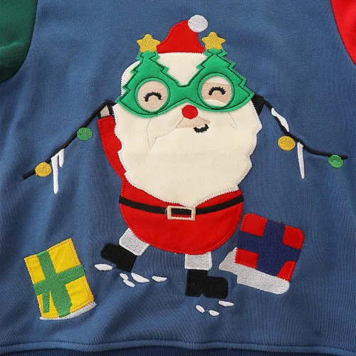 Vista 4 de Bumeex Sudadera de manga larga con cuello redondo de algodón para bebé niño pequeño 1-7T
