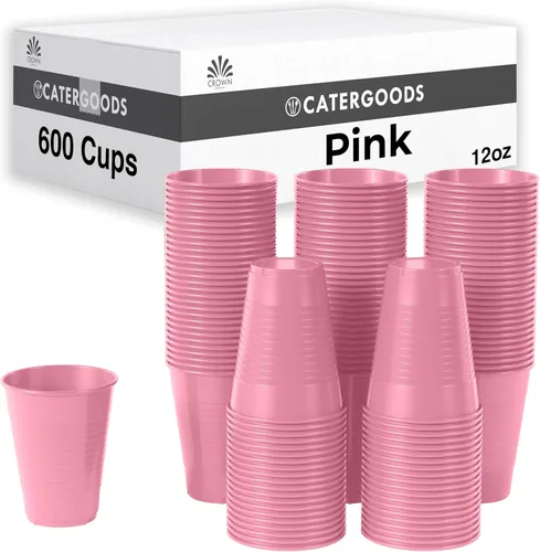 Vista 45 de Party Solids Vasos de plástico negros - 12 onzas, paquete de 100