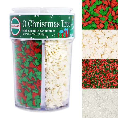 Vista 36 de Mystic Sprinkles Surtidos de 4 celdas (una Navidad clásica en oro, Midi)