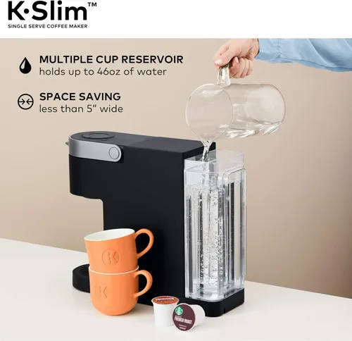Vista 3 de Keurig - Cafetera K-Slim para Cápsulas K-Cup de Folgers Black Silk, café oscuro tostado, 72 cápsulas K-Cup