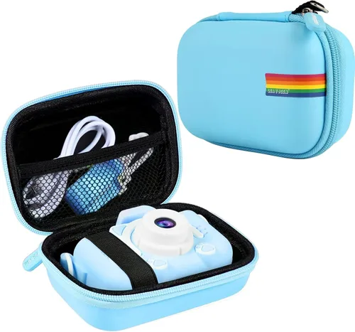 Vista 15 de Leayjeen Funda para cámara para niños compatible con OUTUVAS/Goopow/Mgaolo/HOOMOON/Juguetes de cámara para niños y videocámara digital para niños