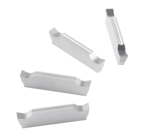 Vista 3 de Insertos de carburo Accusize, MGGN200-LH, corte de aluminio, 2403-4023x10 Inserto de corte de doble extremo, 10 unids/caja, para MGEHR04-2