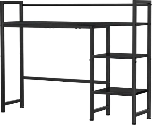 Vista 9 de Snughome Estante de Escritorio, Gabinete de Escritorio de 38.6" para Monitor de Computadora, Estante Organizador de Escritorio, Estante