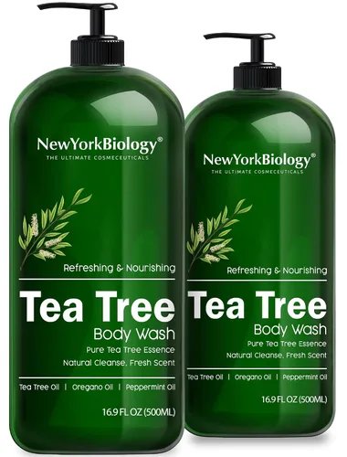 Vista 9 de New York Biology Jabón de árbol de té para hombres y mujeres - Jabón corporal hidratante ayuda a calmar la piel - Limpiador refrescante e hidratante