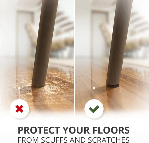 Vista 4 de Almohadillas de fieltro X-PROTECTOR para muebles, 235 piezas de alta calidad, los mejores protectores de piso de madera para proteger tu suelo