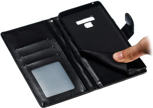 Vista 6 de LEECOCO - Funda para Galaxy Note 9 con diseño de mandala en relieve de piel sintética con tapa para cuaderno, estilo de libro, soporte magnético