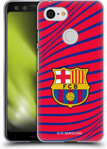 Vista 35 de Head Case Designs Funda de gel con licencia oficial del FC Barcelona Barca Crest Graphics [protección de grado militar] compatible con Google Pixel 3