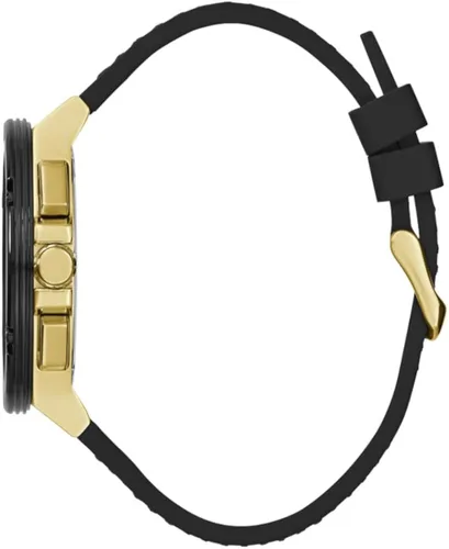 Vista 3 de GUESS US Black Silicone Multifunction Watch