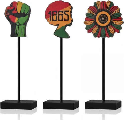 Vista 22 de Smile - 3 piezas de decoración de madera para interiores, estilo de abeja de girasol, centros de mesa de verano para el hogar, cocina, exhibición