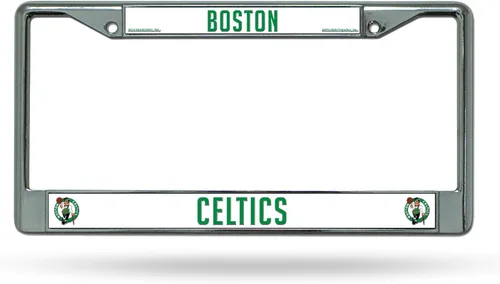 Vista 10 de Rico Industries NBA Basketball Premium 12" x 6" Chrome Frame with Plastic Inserts - Car/Truck/SUV Automobile Accessory