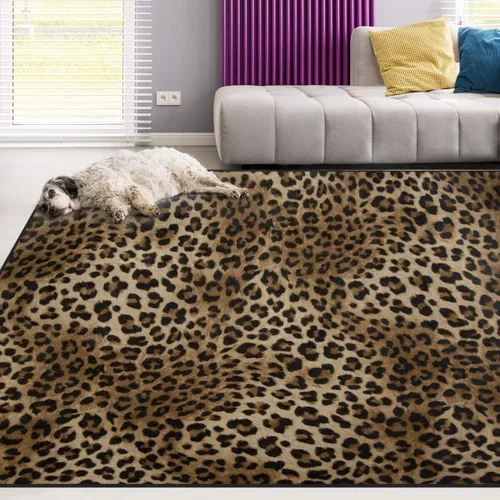 Vista 7 de Naanle Alfombra egipcia antideslizante para sala de estar, comedor, dormitorio, cocina, 1.7 x 2.6 pies (20 x 31 pulgadas / 19.7 x 31.5 in), alfombra