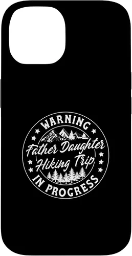 Vista 4 de Warning Father Daughter Hiking Trip in Progress Case for iPhone 17