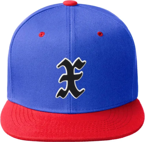 Vista 468 de Daxton Gorra clásica con visera de billete plano con letras del alfabeto inglés antiguo de la A a la Z