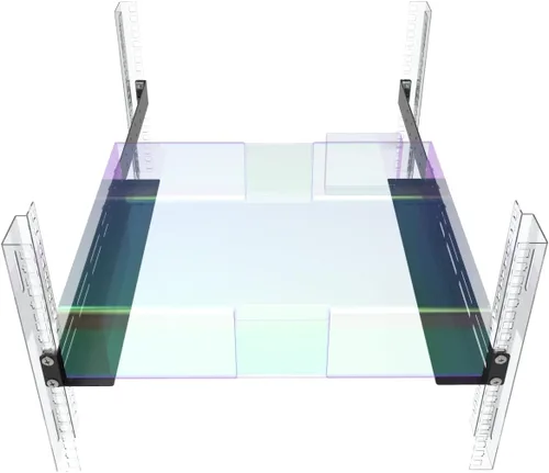 Vista 4 de Rieles universales de montaje en rack de 1U, 4 postes de 16 a 29 pulgadas de profundidad ajustable Carril de estante de servidor de metal para APC