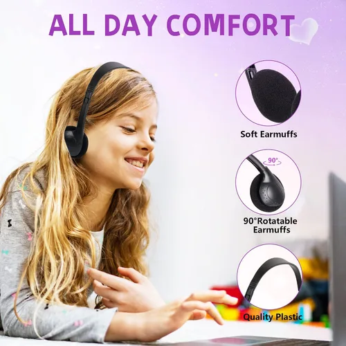 Vista 2 de Paquete de 30 audífonos para niños a granel para estudiantes escolares, niños, adolescentes, niños y niñas, auriculares al por mayor