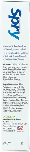 Vista 6 de Spry Pasta dental natural de xilitol de 5 onzas para adultos y niños, sin flúor, suave para blanquear y remineralizar dientes sensibles, refrescar