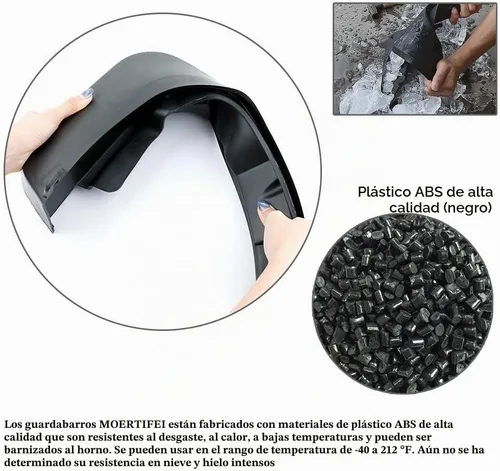 Vista 4 de Protectores contra salpicaduras compatibles con Toyota Corolla 2020-2026 LE / SE / XLE / Hybrid, solo sedán, juego de 4 protectores de barro