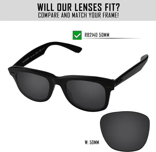Vista 2 de Lentes de repuesto polarizadas para gafas de sol Ray-Ban Wayfarer RB2140