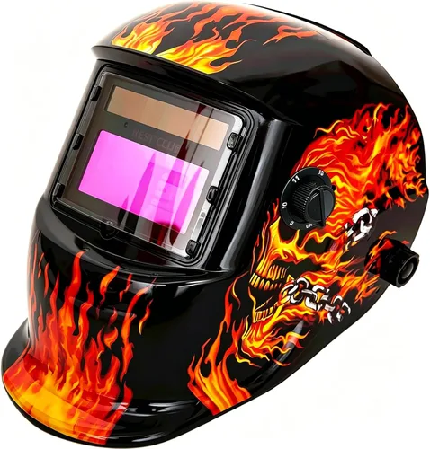 Vista 11 de Casco de soldadura con oscurecimiento automático: capucha solar de color verdadero BESTCLUB con rango de sombra ajustable 4/9-13 para máscara