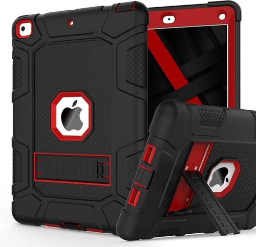 Vista 12 de Fundas para iPad de 6ª Generación, Funda de 5ª Generación, Air 2 de 9.7 Pulgadas a Prueba de Golpes, Resistente, Funda Protectora con Pata
