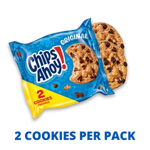 Vista 5 de CHIPS AHOY! Galletas Originales con Chispas de Chocolate, 20 Paquetes (2 galletas por paquete)