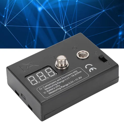 Vista 3 de Probador de resistencia de bobina, función de quema de cableado exacta Pequeño medidor de OHM de alambre de error para bricolaje