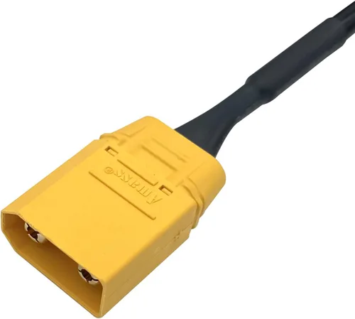 Vista 4 de Cable adaptador de conector solar a XT90: Adaptador de panel solar a cable de extensión macho XT90 para central eléctrica portátil y generador solar